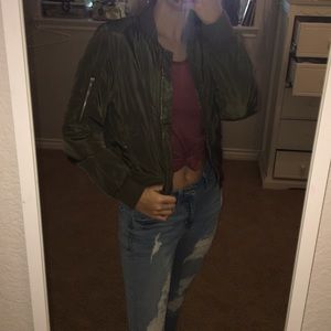 Green bomber jacket (flexible with price)